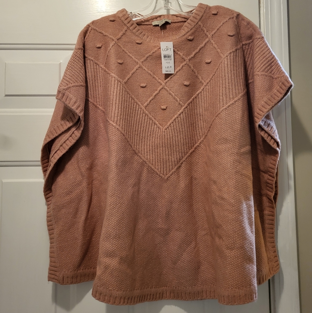 Loft poncho sweater